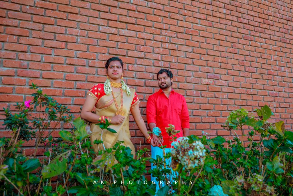 Romantic Pre-Wedding Couple Photoshoot in Pollachi - AK Photography