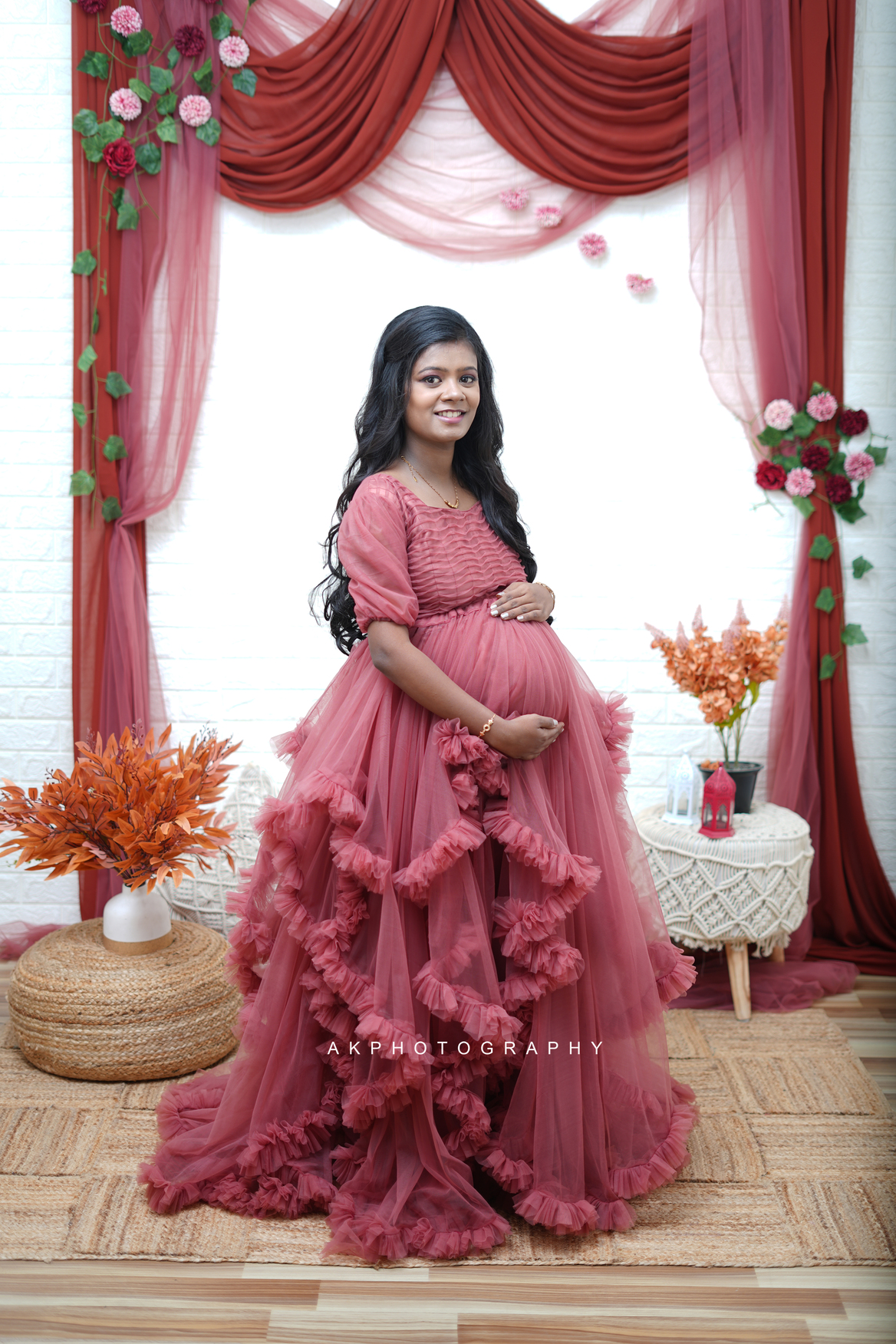 Sowndarya's Beautiful Maternity Shoot by AK Photography: A Celebration of Motherhood