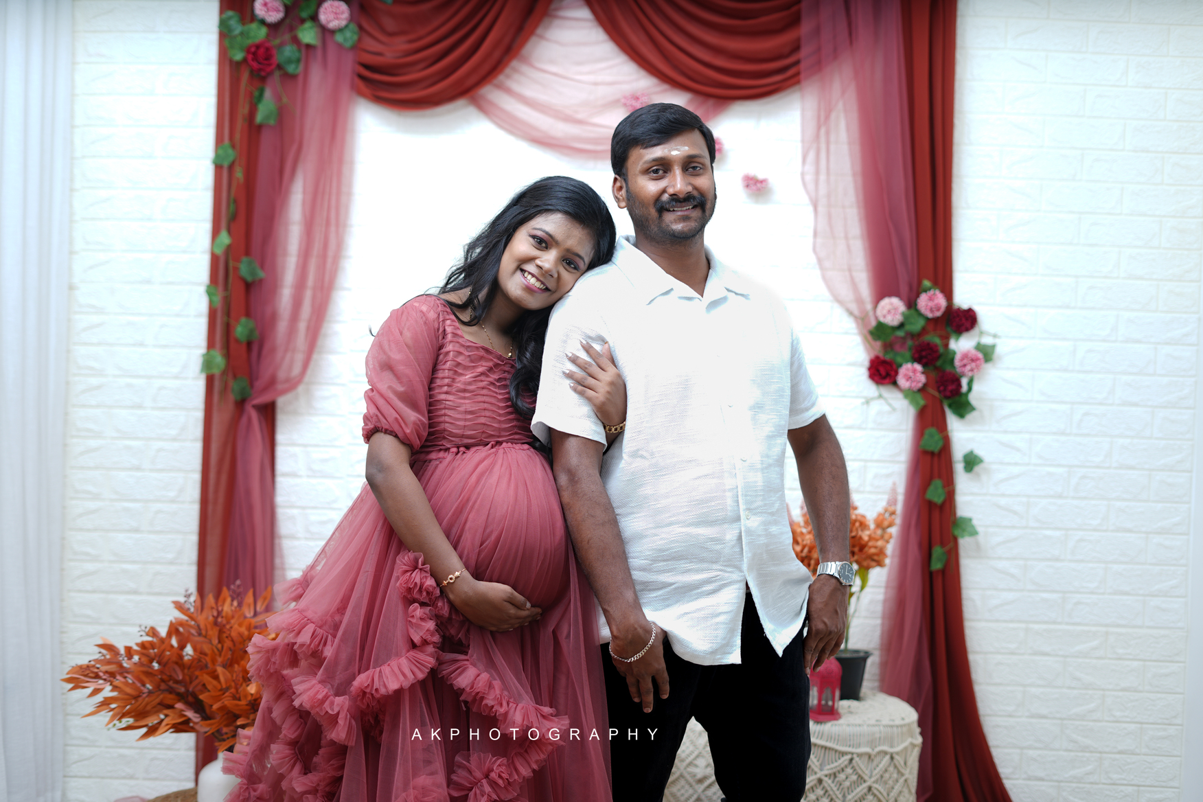 Baby Shower Photoshoot Price in Coimbatore | AK Photography Sowndarya's Beautiful Maternity Shoot by AK Photography: A Celebration of Motherhood