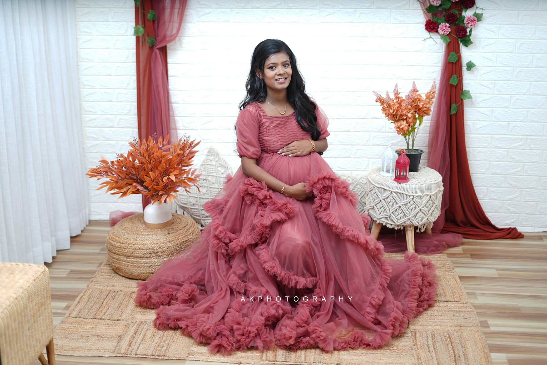 Sowndarya's Beautiful Maternity Shoot by AK Photography: A Celebration of Motherhood