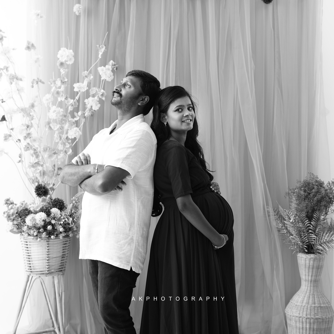 Sowndarya's Beautiful Maternity Shoot by AK Photography: A Celebration of Motherhood