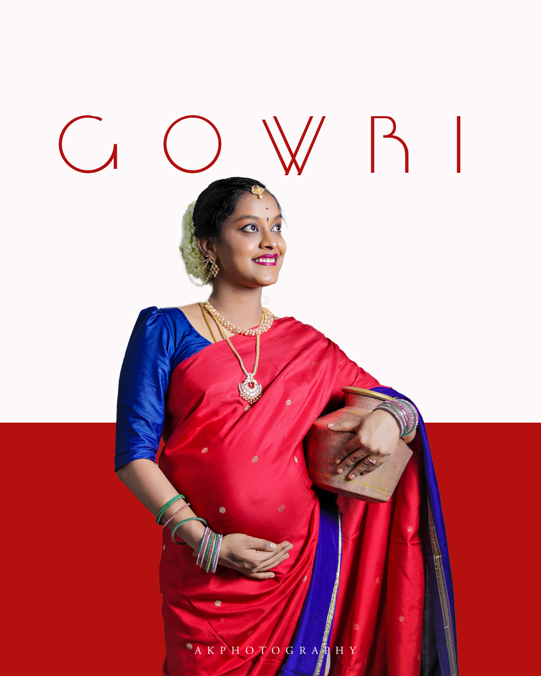 Baby Shower Photoshoot: Celebrating South Asian Traditions in a Tender Maternity Portrait