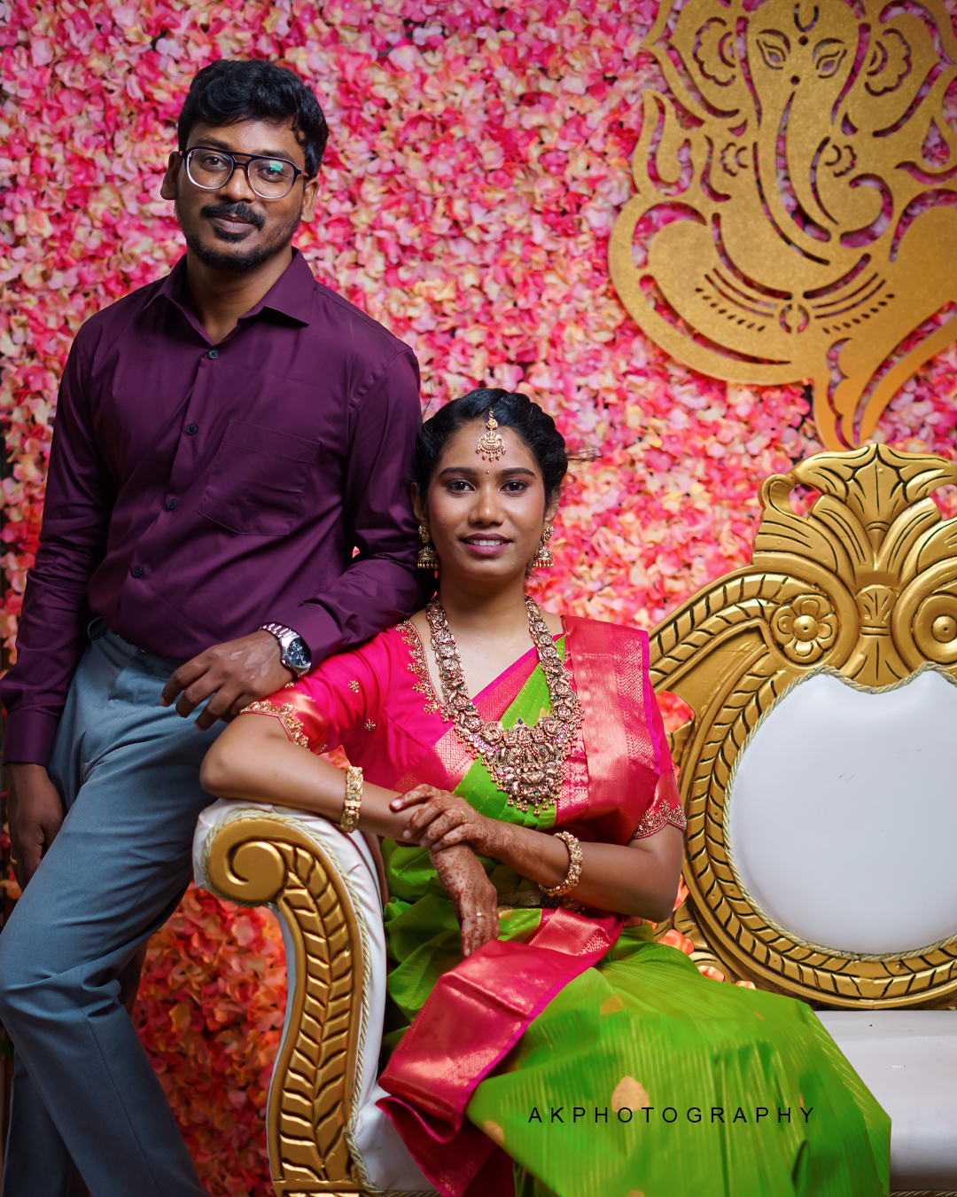 Engagement Photoshoot - Mageshkumar & Gayathri's Love Story AK Photography