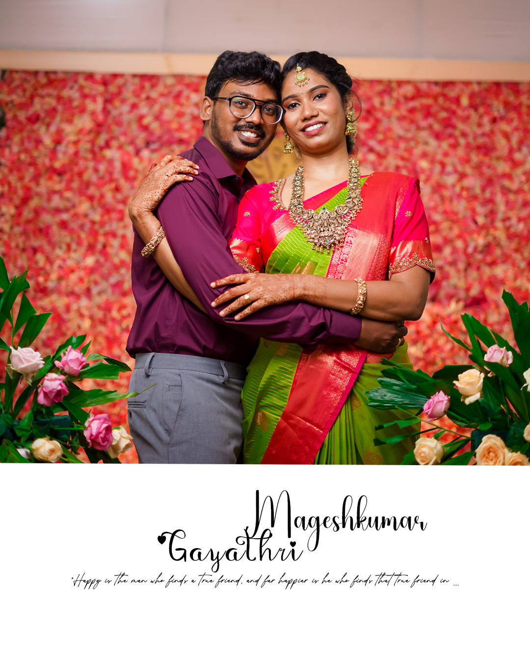 Engagement Photoshoot - Mageshkumar & Gayathri's Love Story AK Photography