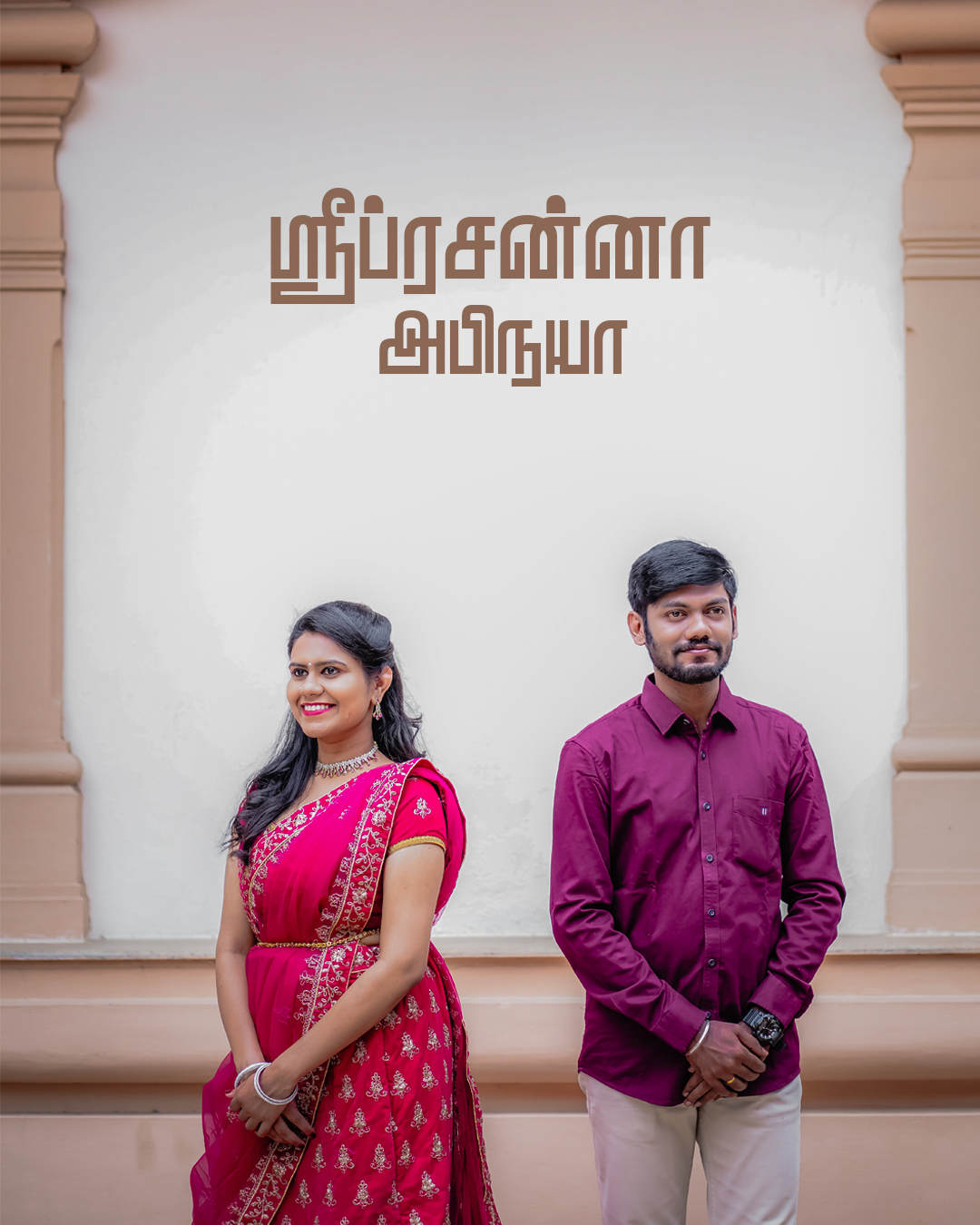 Pre-Wedding Photoshoot Sriprassana and Abinaya’s Love Story by AK Photography