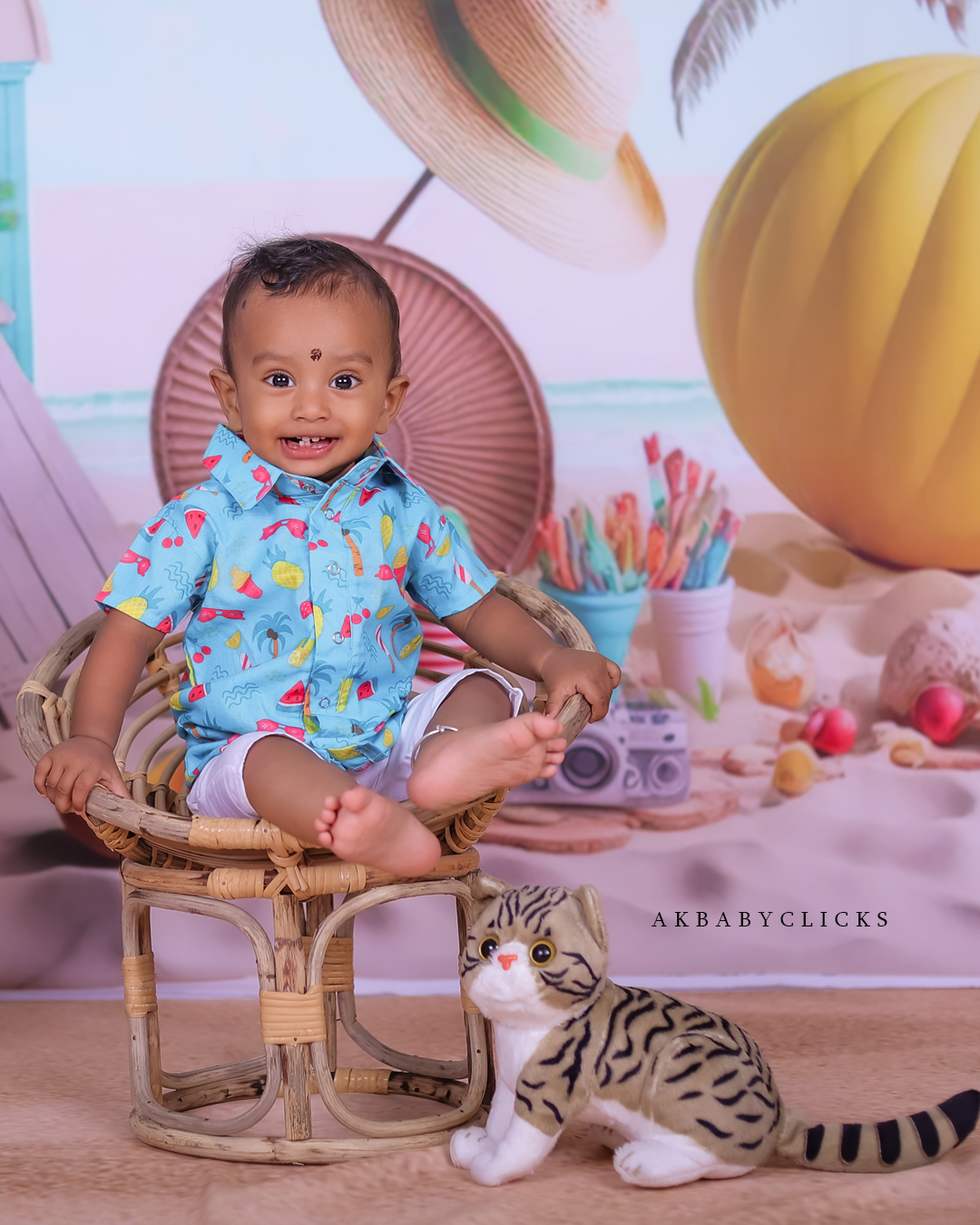 Birthday Photoshoot Magic: Celebrating Little Shaswanth's Special Day with Family