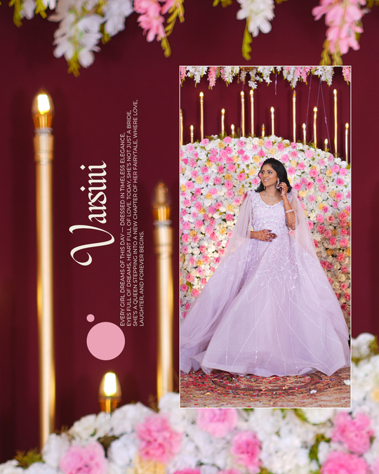 Reception Photography Perfection: Capturing Varsini & Vinod's Dreamy Wedding Reception Moments