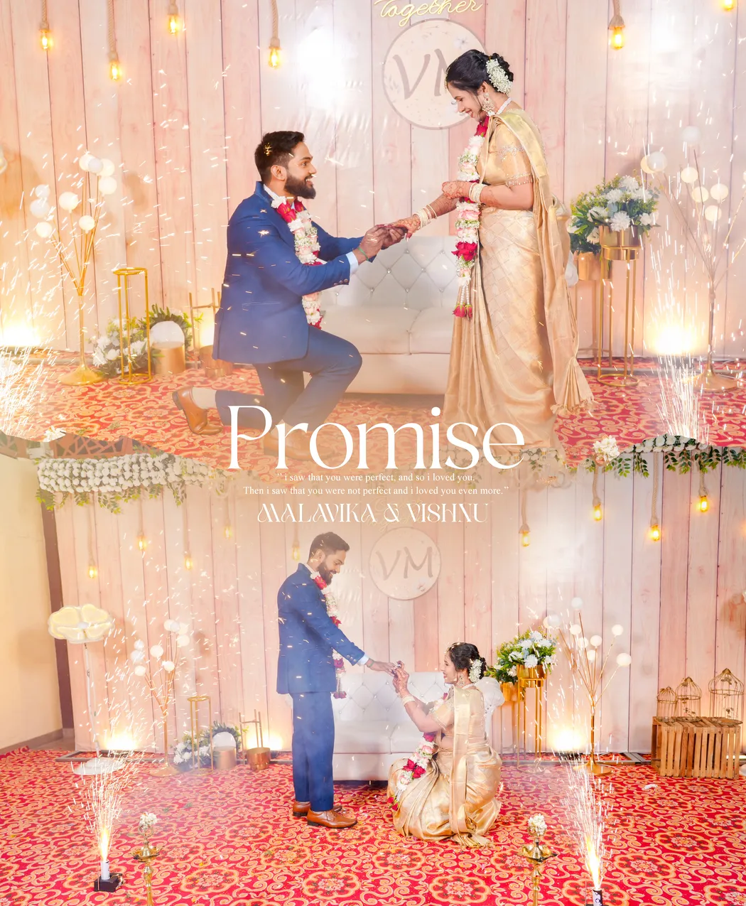 Engagement Photoshoot at Urban Greens Malavika & Vishnu