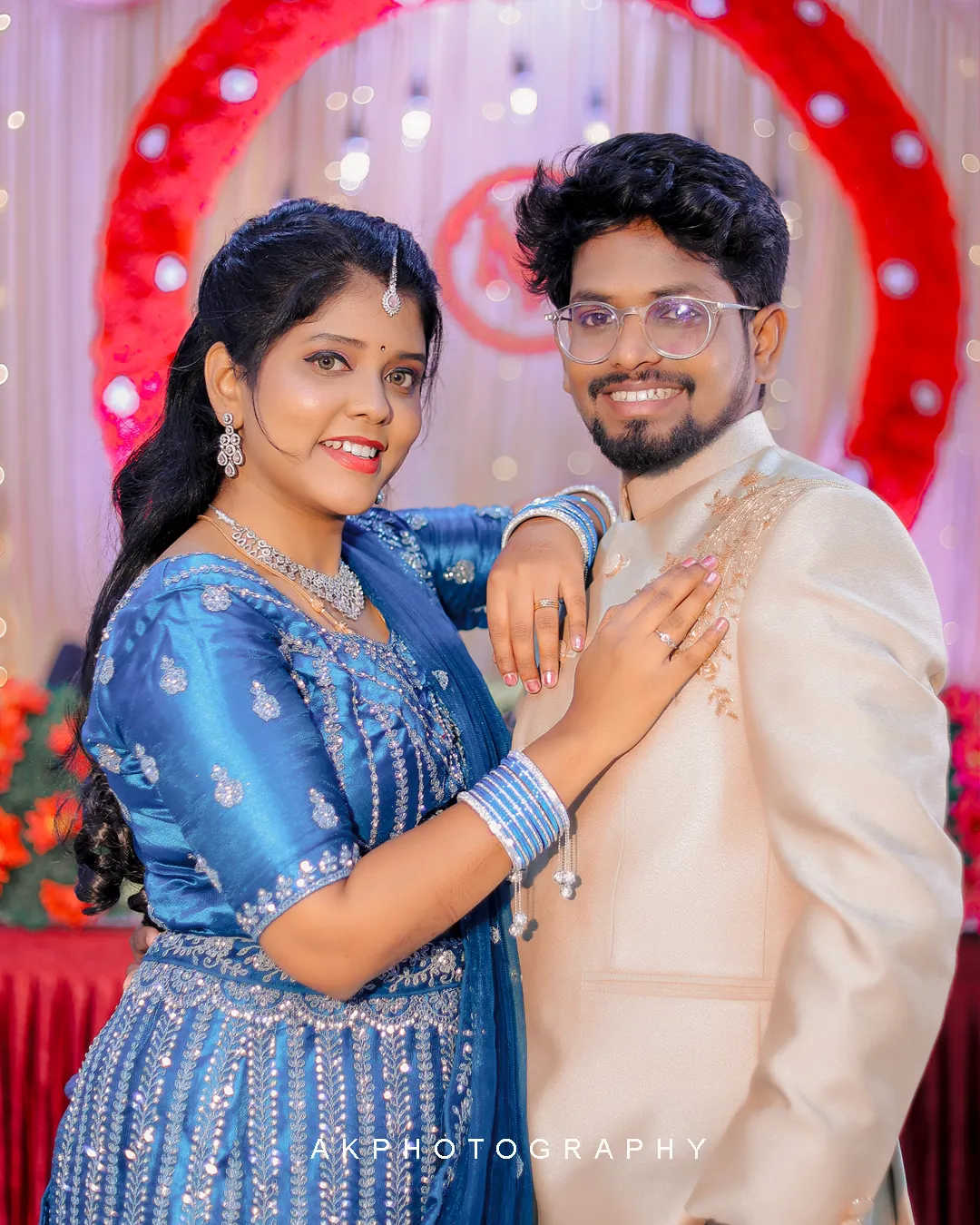 Wedding Reception Photoshoot in Chennai | Karmukilan & Reshma