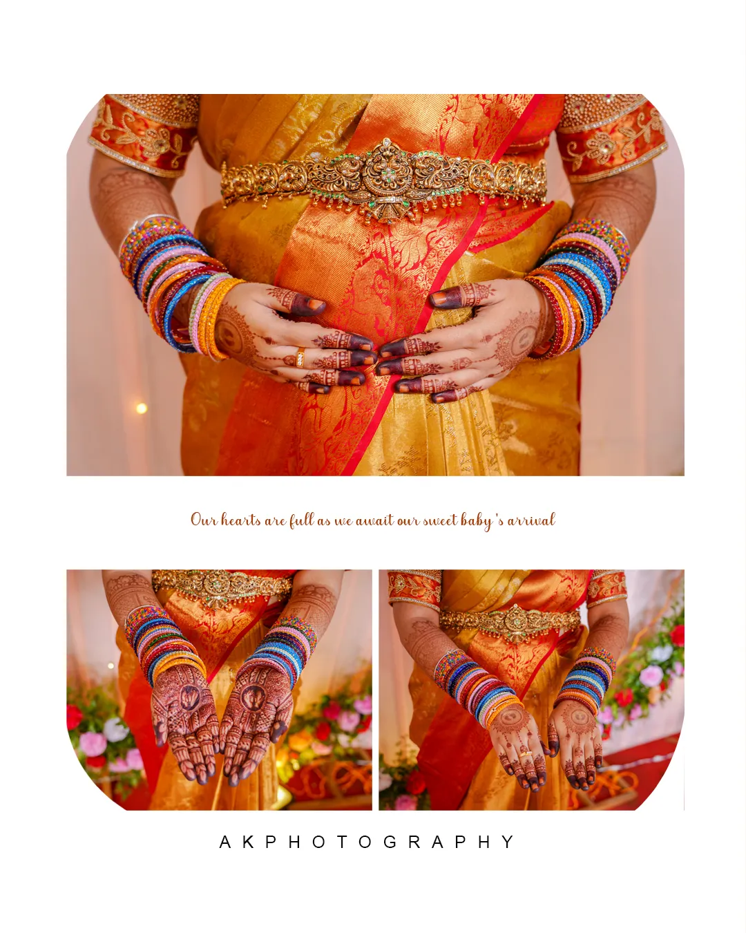 Baby Shower Photoshoot: Manohar & Ruthu at NSR Road Annapoorna Coimbatore - AK Photography Coimbatore