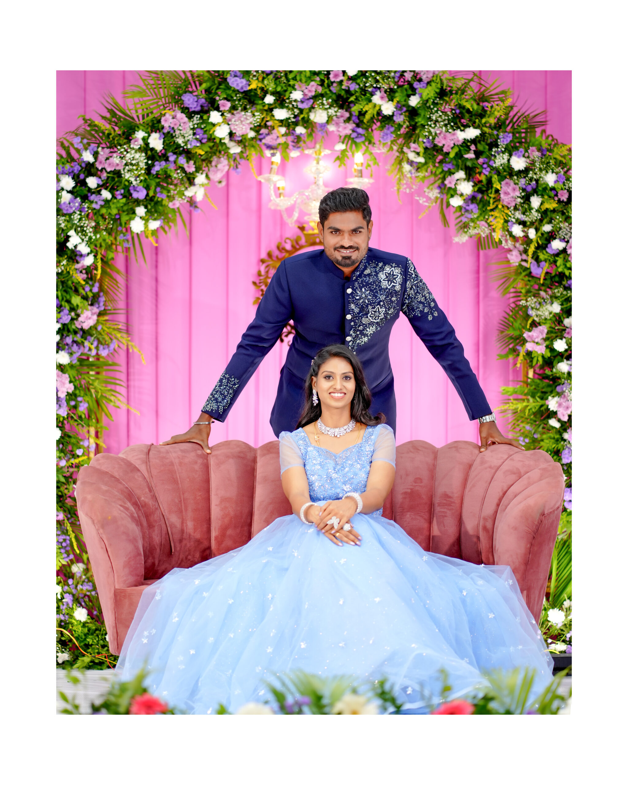 Wedding reception photoshoot of Anu and Rajesh at Annapoorna, Coimbatore - Wedding Photographers in Coimbatore